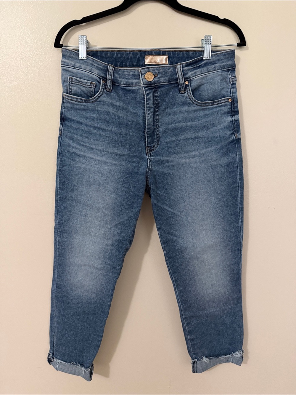 Kut from the Kloth Mid Blue Cropped Jeans